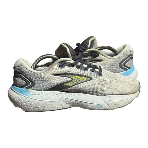 Brooks Glycerin 20 Men's Size 10 White Gray Blue Running Sneakers Neutral Cush - Picture 7 of 8